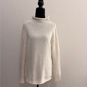 Abercrombie & Fitch Off-White Cowl Neck Sweater Cozy Chic Women’s Knitwear